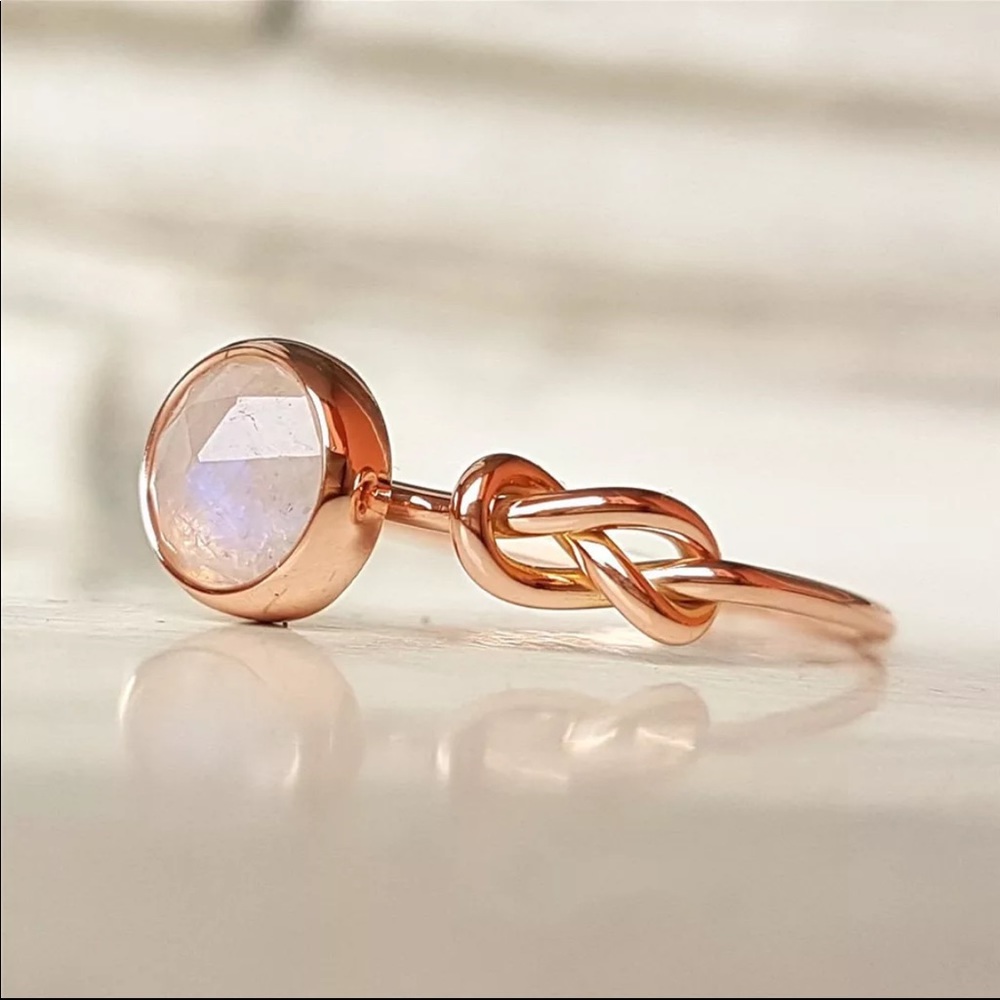 New Women’s Rose Gold Pure Lovely Girls Ring - Picture 2 of 5